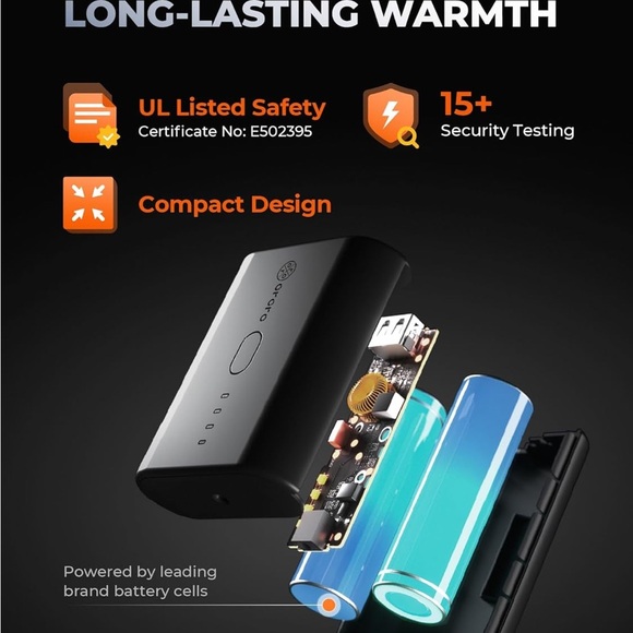 Ororo Women's Heated Vest - Black and Red - Picture 3 of 9